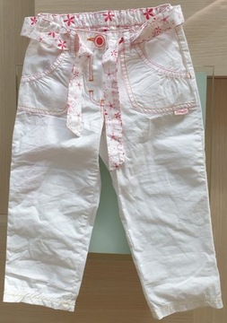 Spodnie dziewczęce białe Mariquita r. 92