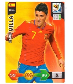 PANINI WORLD CUP 2010 AFRICA VILLA HISZPANIA