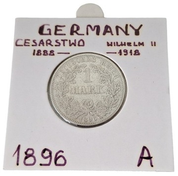 1 Marka 1896 A - SREBRO