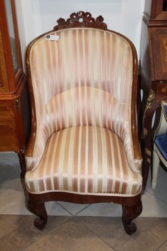 Fotel Emma z beżową tapicerką nr  217 FiaF