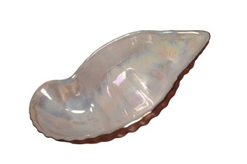 Perłowa ceramiczna miseczka, kształt muszli