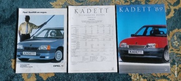 Prospekt katalog album ulotka Opel Kadett '89