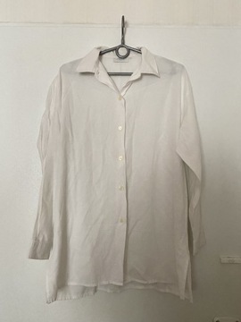 Biała koszula w hafty misia XS XXS 34 32