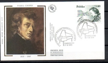 Wydanie wspólne -POLSKA-FRANCJA CHOPIN Polska  FDC