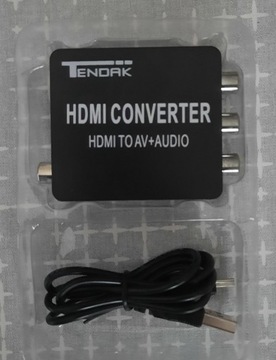 TENDAK HDMI CONVERTER - HDMI - AV+AUDIO