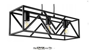 Lampa wisząca Glimex LOFT 3 -punkty światła E27