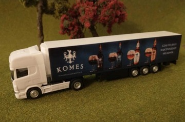 Tir Herpa Scania Komes skala TT (1:120) 