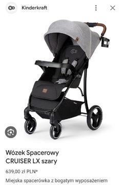 Wózek spacerowy kinderkraft cruiser lx 