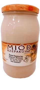 Miód rzepakowy. 100% naturalny 1,2 kg 