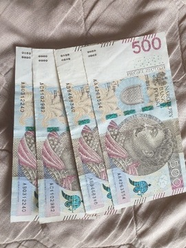 Banknoty 500 złotych 