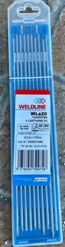 Elektroda wolframowa 10 szt Weldline WLa20 Fi 2,0 