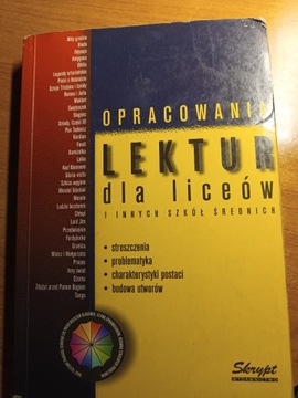 [unikat]Opracowania lektur dla liceów i innych