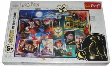 Puzzle TREFL 100 ŚWIECĄCE w ciemności Harry Potter