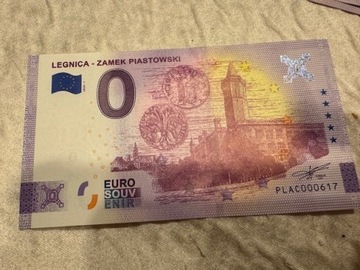 Banknot 0 euro Legnica Zamek Piastowski nr.617