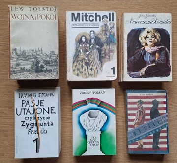 18 różnych książek - Literatura obca - zestaw