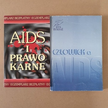 2 książki, Człowiek a AIDS, AIDS i Prawo Karne