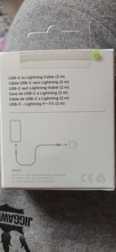 Ładowarka kabel apple USB-C to lightning 2m