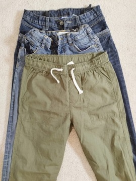 3 pary spodni Reserved H&M jeans 152 11 12 lat