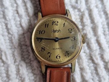 Patoh Quartz, Damski zegarek kwarcowy lata 60 Szwajcarski koperta 23mm