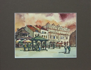 Kazimierz Dolny nad Wisłą AKWARELA 24x30 cm