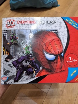 Puzzle 3D spider man , kreatywny zestaw