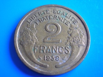 Francja 2 francs franki 1939