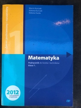 Matematyka Klasa 1. Zakres rozszerzony Podręcznik 