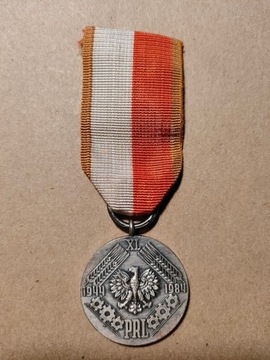 Medal XL-lecia 40-lecia PRL z etui Polska ludowa