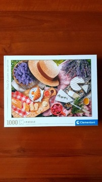 Clementoni, puzzle 1000, A taste of Provence, piknik, Prowansja