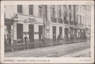 Warszawa Cukiernia A. Blikle obieg 1933