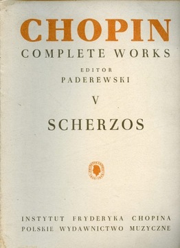 CHOPIN Complete Works T. V SCHERZOS Nuty