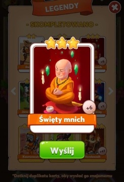 Karta Święty Mnich