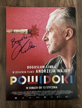 Bogusław Linda „Powidoki” oryginalny autograf 