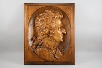 Duża Rzeźba Portret Wolfganga Amadeusza Mozarta 
