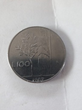 100 lirów  Repvbblica Italiana 1987
