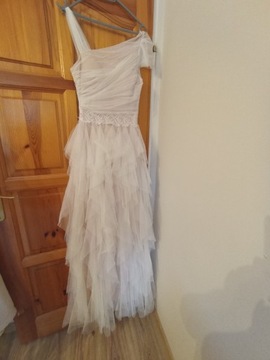 Sukienka Suknia ślubna wieczorowa biala rozmiar S