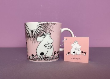 Muminki kubek z naklejką i zawieszką MOOMIN Arabia Finland - Miłość