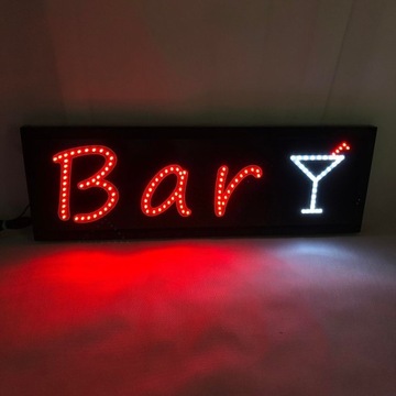 Szyld LED Bar z kieliszkiem 70x25cm zewnętrzna 
