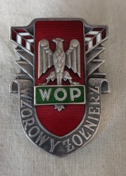 Srebrna odznaka wzorowy żołnierz WOP