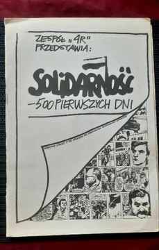 Komiks "Solidarność - 500 pierwszych dni" PRL