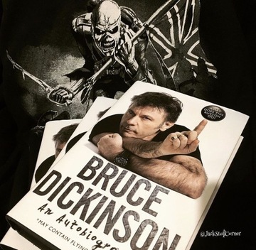 Bruce Dickinson - Iron Maiden - książka - autograf
