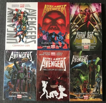 Uncanny Avengers Tomy #1-6 Zestaw Marvel NOW FOLIA