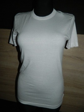 french connection białą bluzka t-shirt roz 36