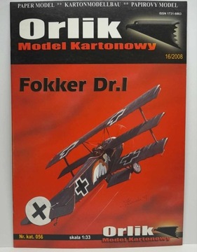 ORLIK 16/2008 Fokker Dr. I 1:33