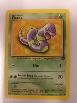 Pokemon Karta TCG ekans 56/82 Team Rocket