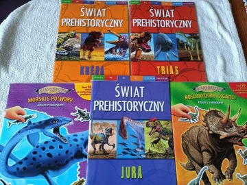 Świat prehistoryczny Trias Jura Kreda + gratis