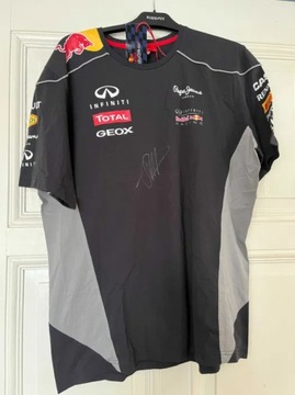 koszulka RED BULL RACING F1 Vettel Autograf