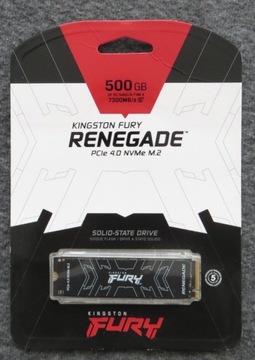 Dysk SSD Kingston FURY Renegade 500GB M.2 PCIe