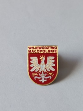 Herb Województwo Małopolskie pin metaliczna