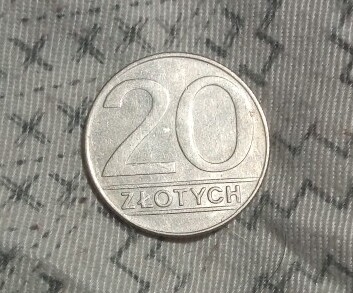 Moneta Polska PRL 20 złoty 1990r.